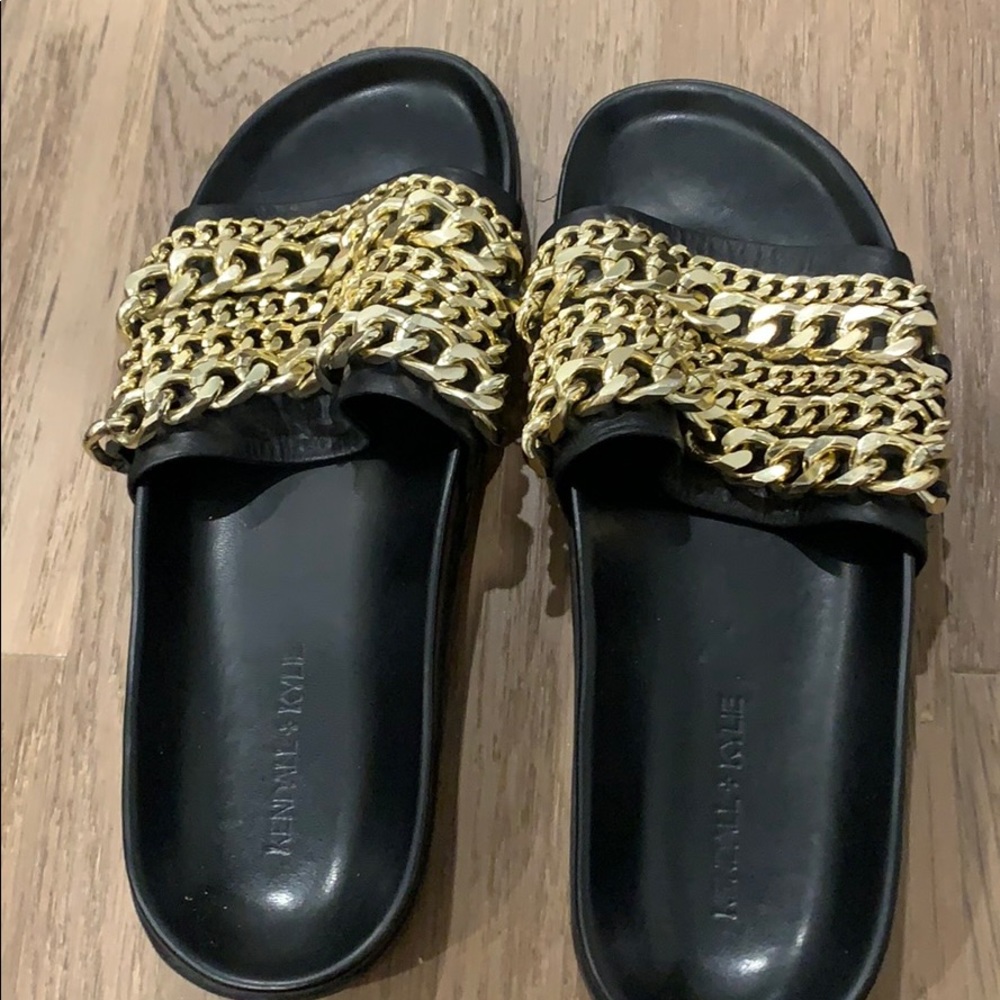 Barely Worn Kendall And Kylie Slides - image 1